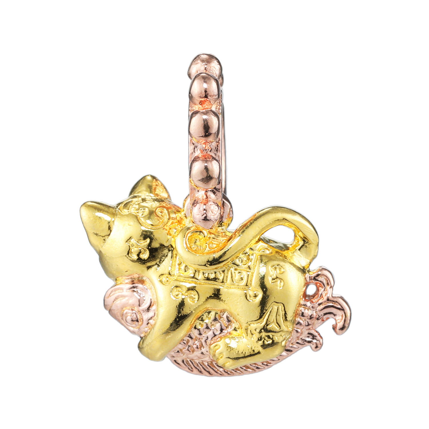 タンブンブレス タンブンビジュー チャーム ＜ゴールドキャッツ＞ の象徴 〜金財招福・勝守り・解決成就〜