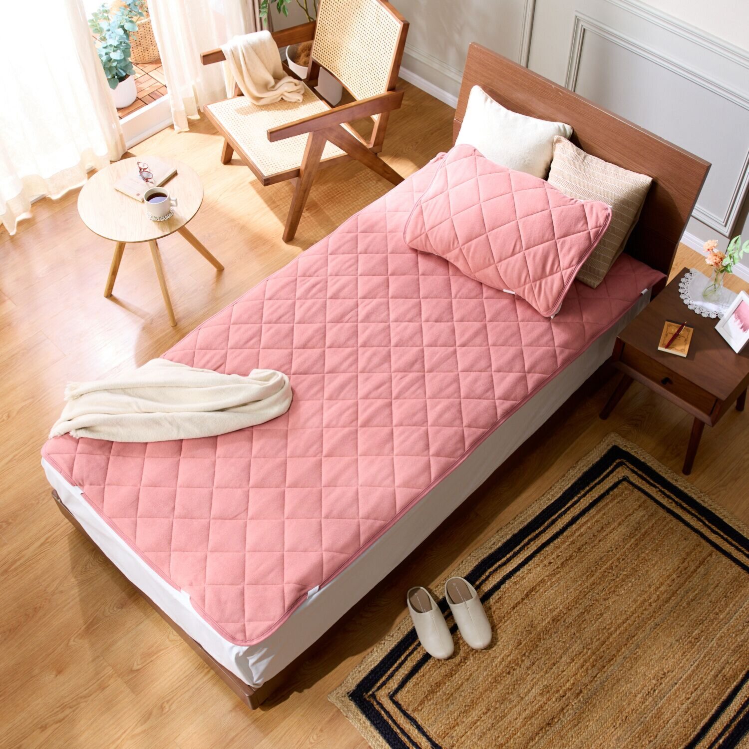 モリリン 優れた温度調整力＆ とろとろの肌触り！ サーモアジャストＩＩ 敷きパッド ＜シングル＞