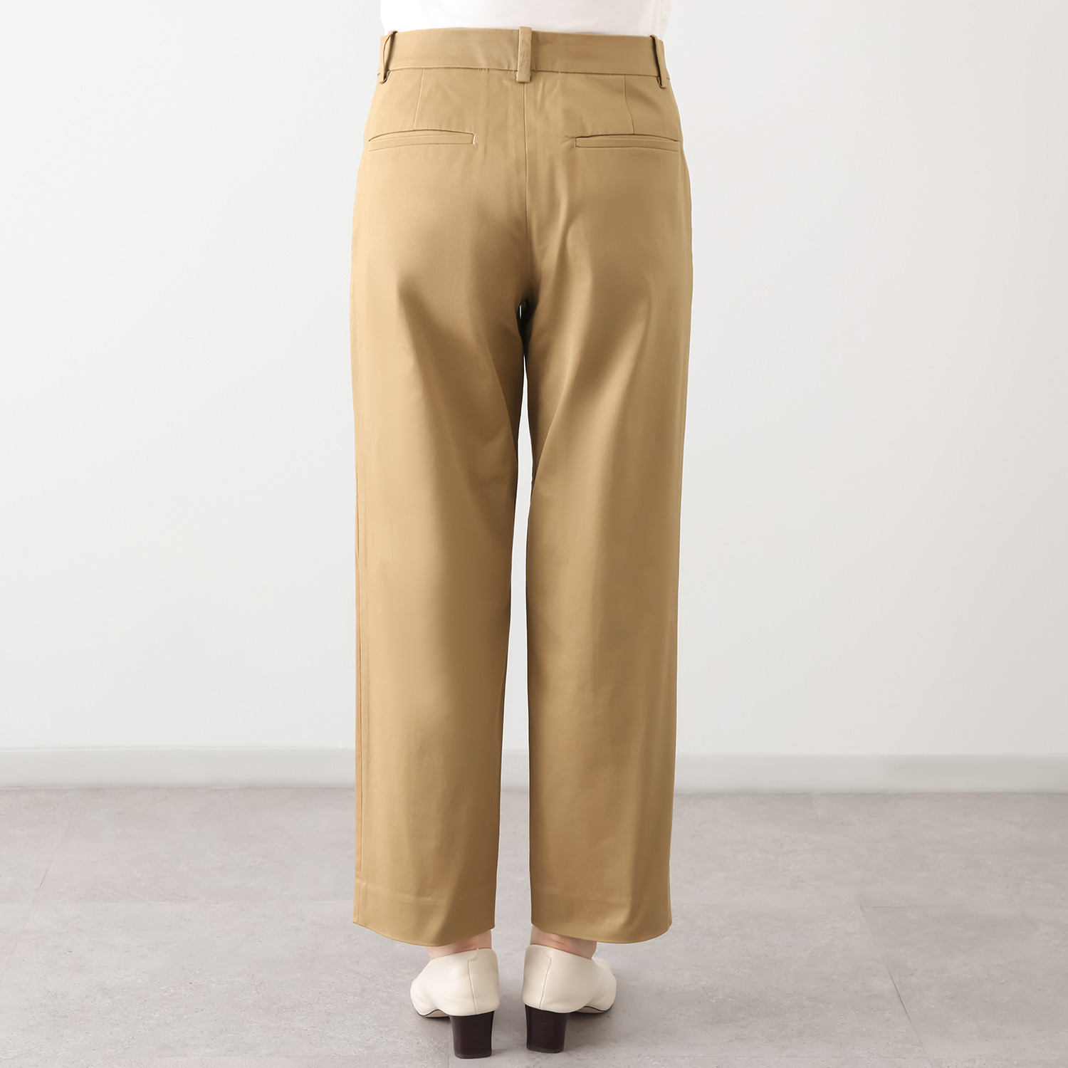 モカサン　ジュンコシマダ チノクロス タックパンツ