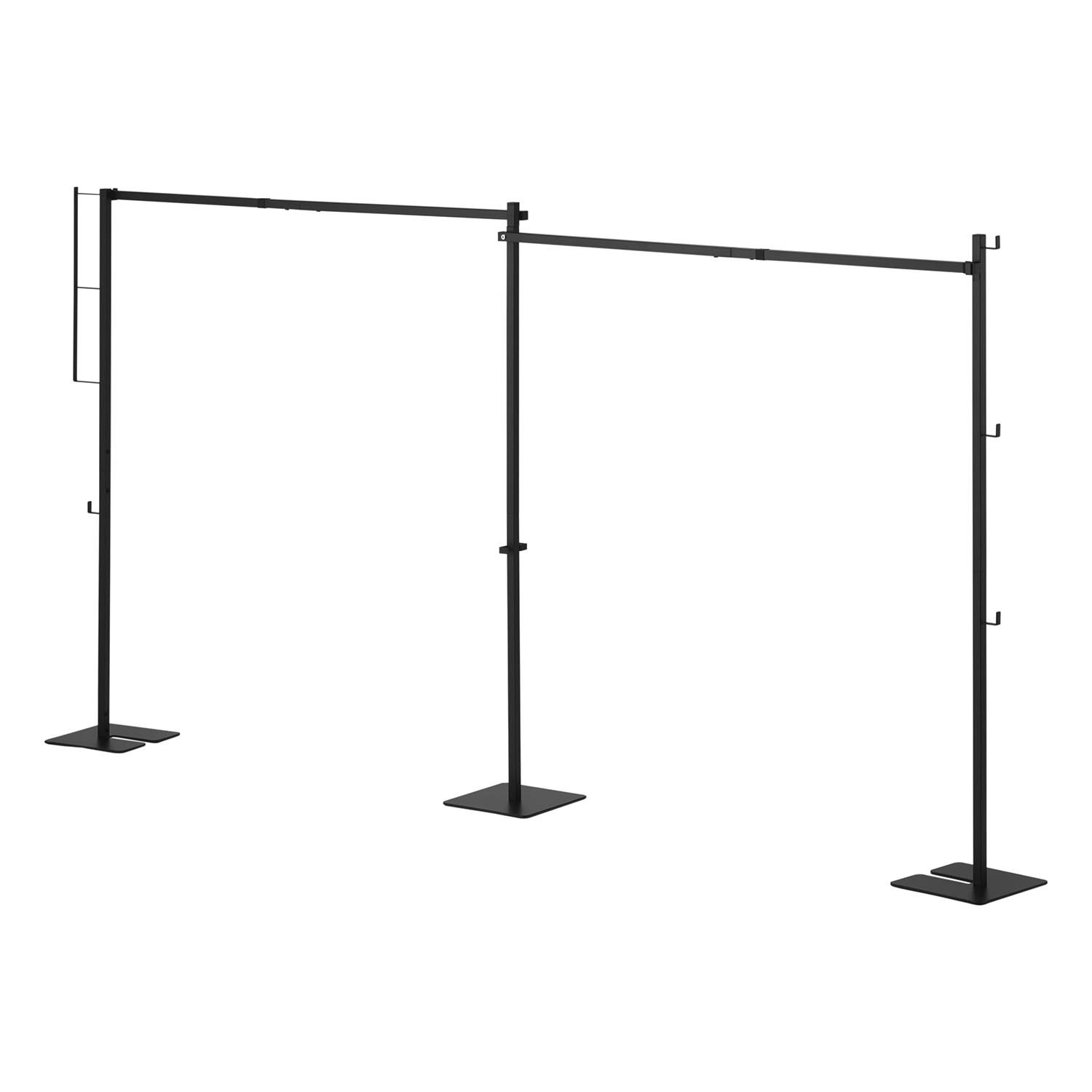 山崎実業　タワー サッと広げて簡単設置！ 折り畳み室内物干し ＜２連＞