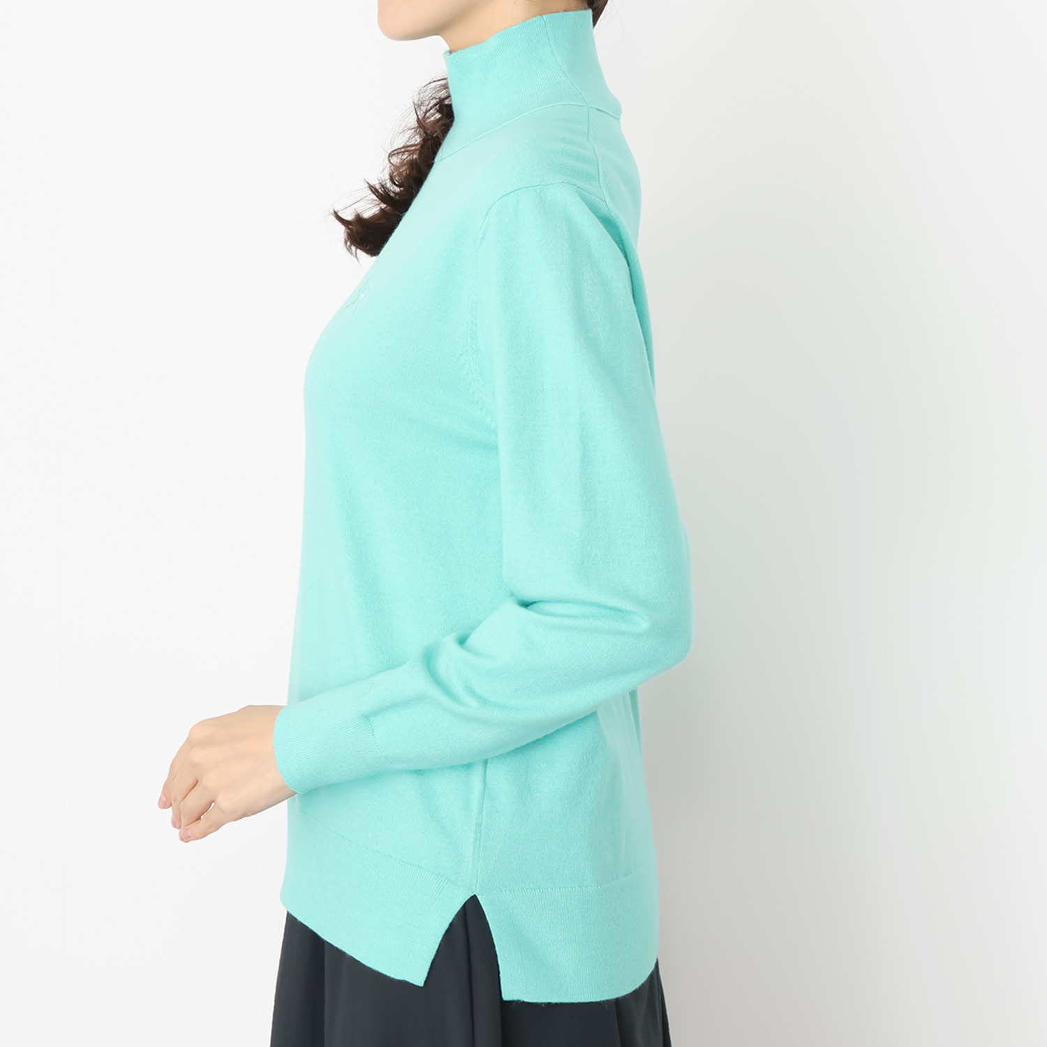 ホリーズ　アズ 刺しゅうアクセント ニットプルオーバー