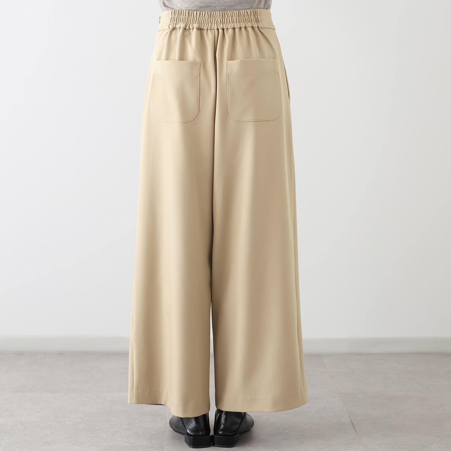 ホリーズ　アズ フロントタックアクセント ワイドパンツ