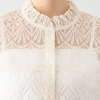 ラブソル 刺しゅうレース ブラウス