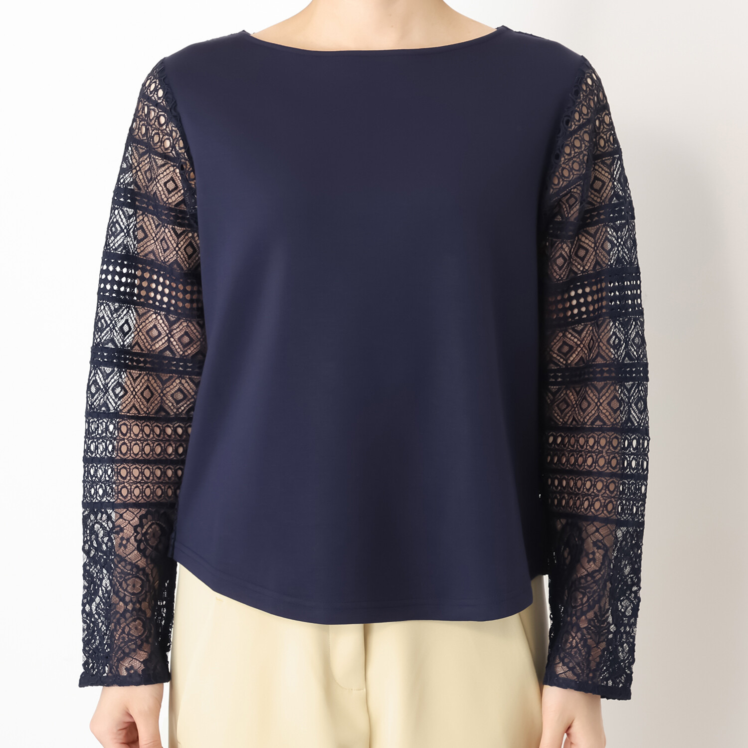 ボンボン・エ・ショコラ レースコンビネーション ジャージートップス