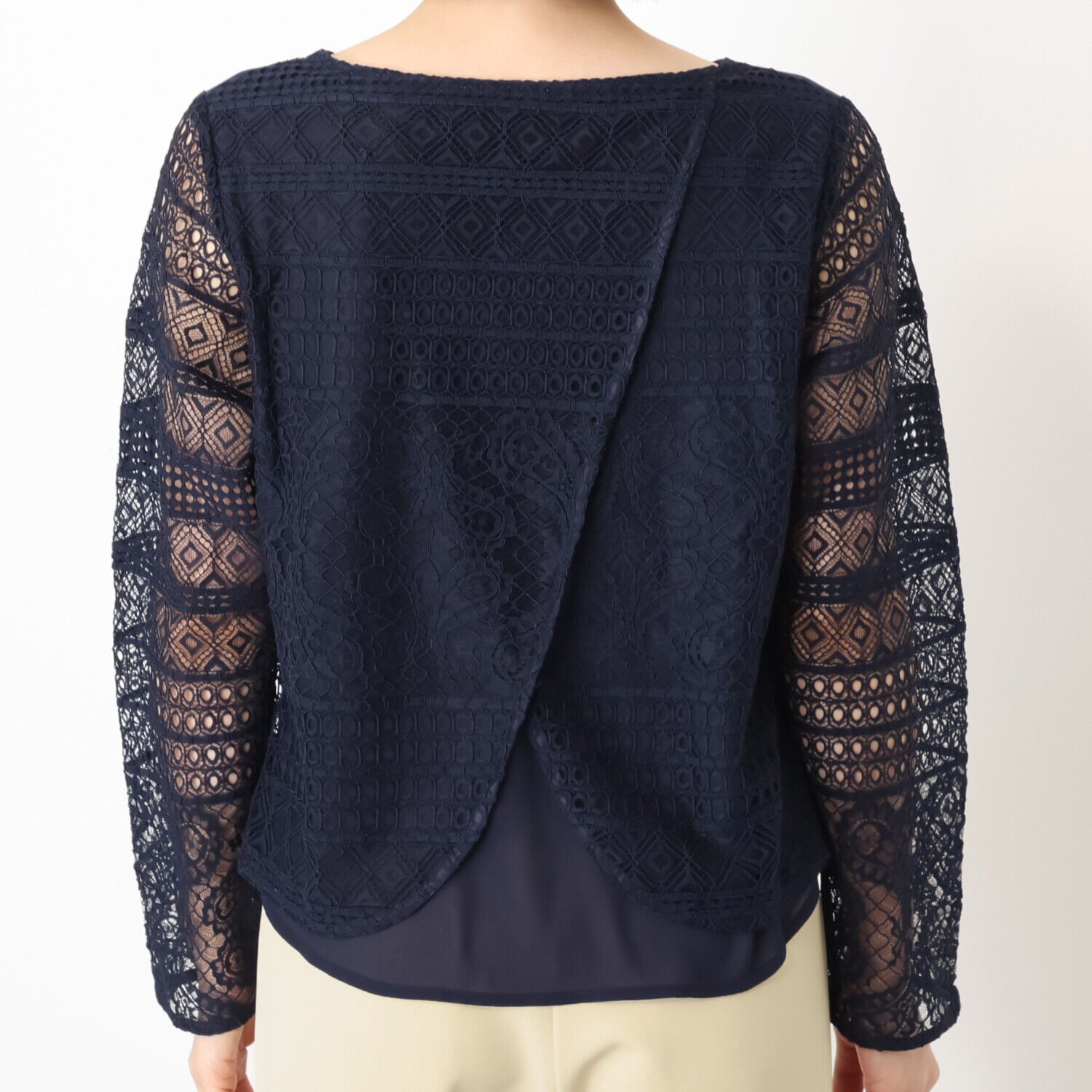 ボンボン・エ・ショコラ レースコンビネーション ジャージートップス