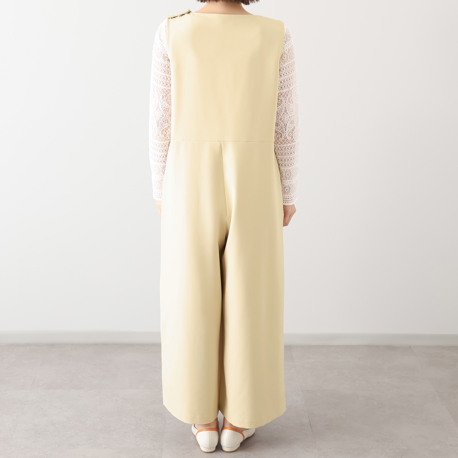 ボンボン・エ・ショコラ タフタベルト付 ハンサムサロペット