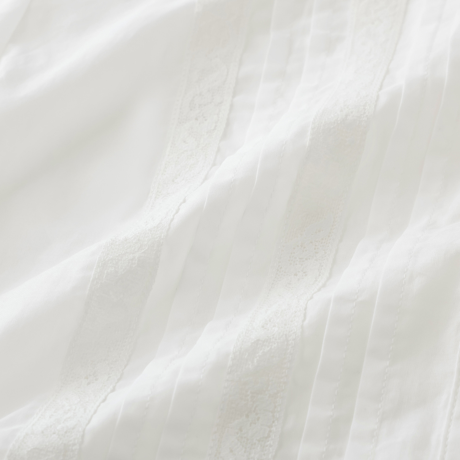 エムジェイアール　バイ マチコ　ジント　ロンドン レース＆ピンタック シアーシャツ