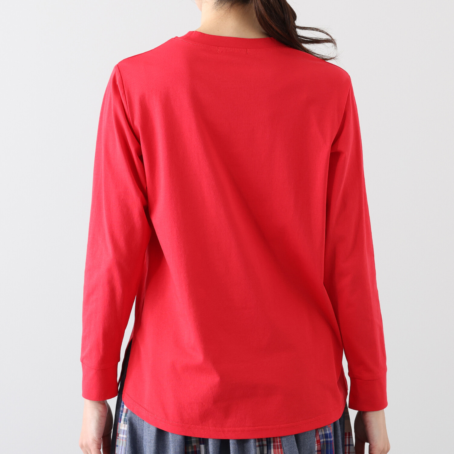 ハッシュパピー ドッグアイコン アップリケ刺しゅう ロングＴシャツ