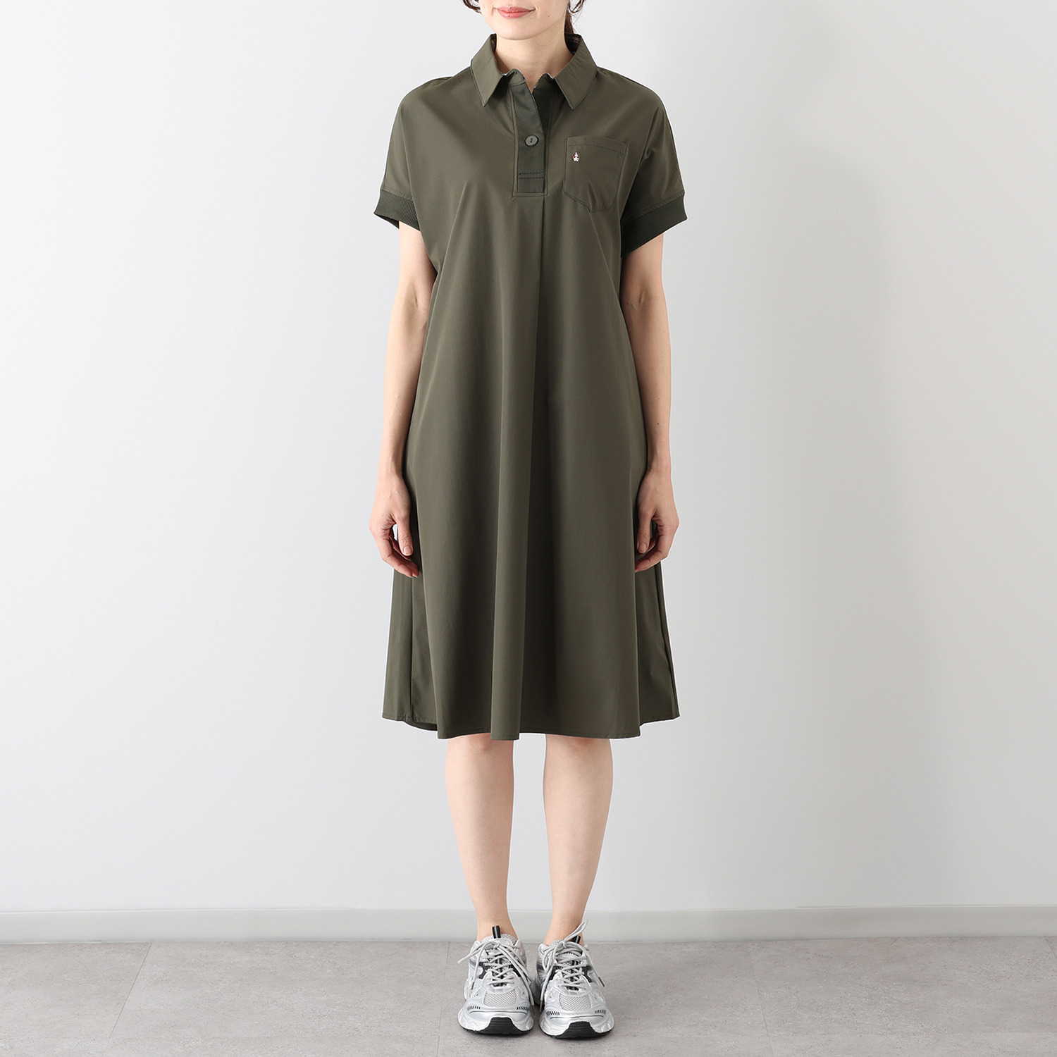 ハッシュパピー スキッパー シャツワンピース