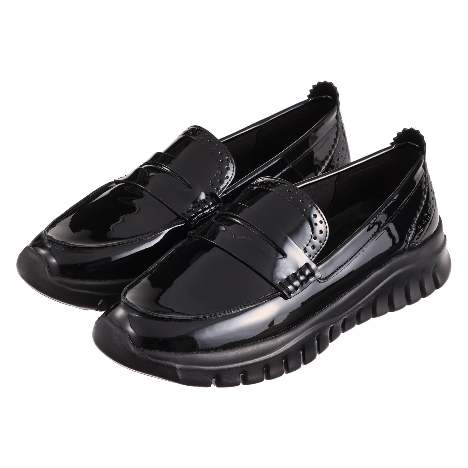 エンチャンテッド 防水　はっ水 晴雨兼用！ スニーカー感覚の 軽量コインローファー