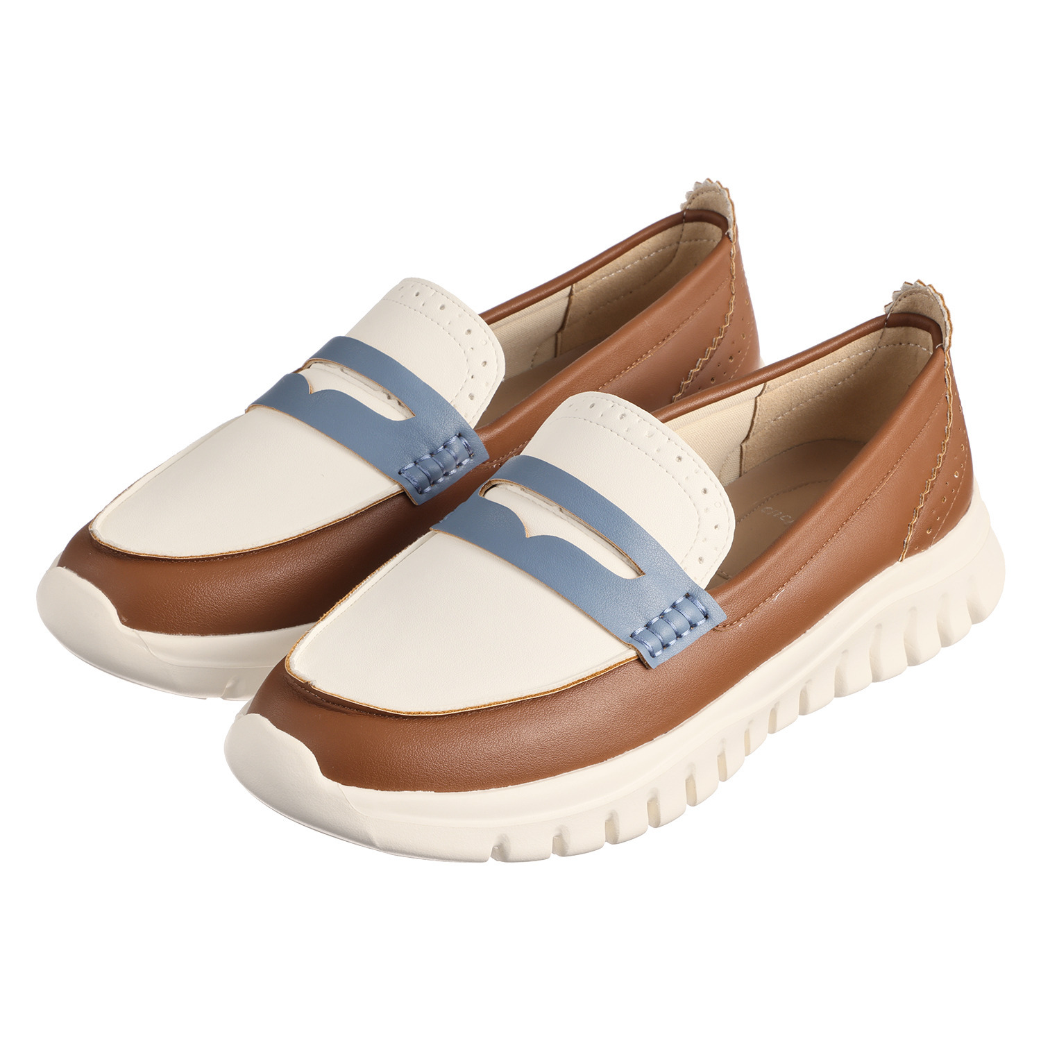 エンチャンテッド 防水　はっ水 晴雨兼用！ スニーカー感覚の 軽量コインローファー