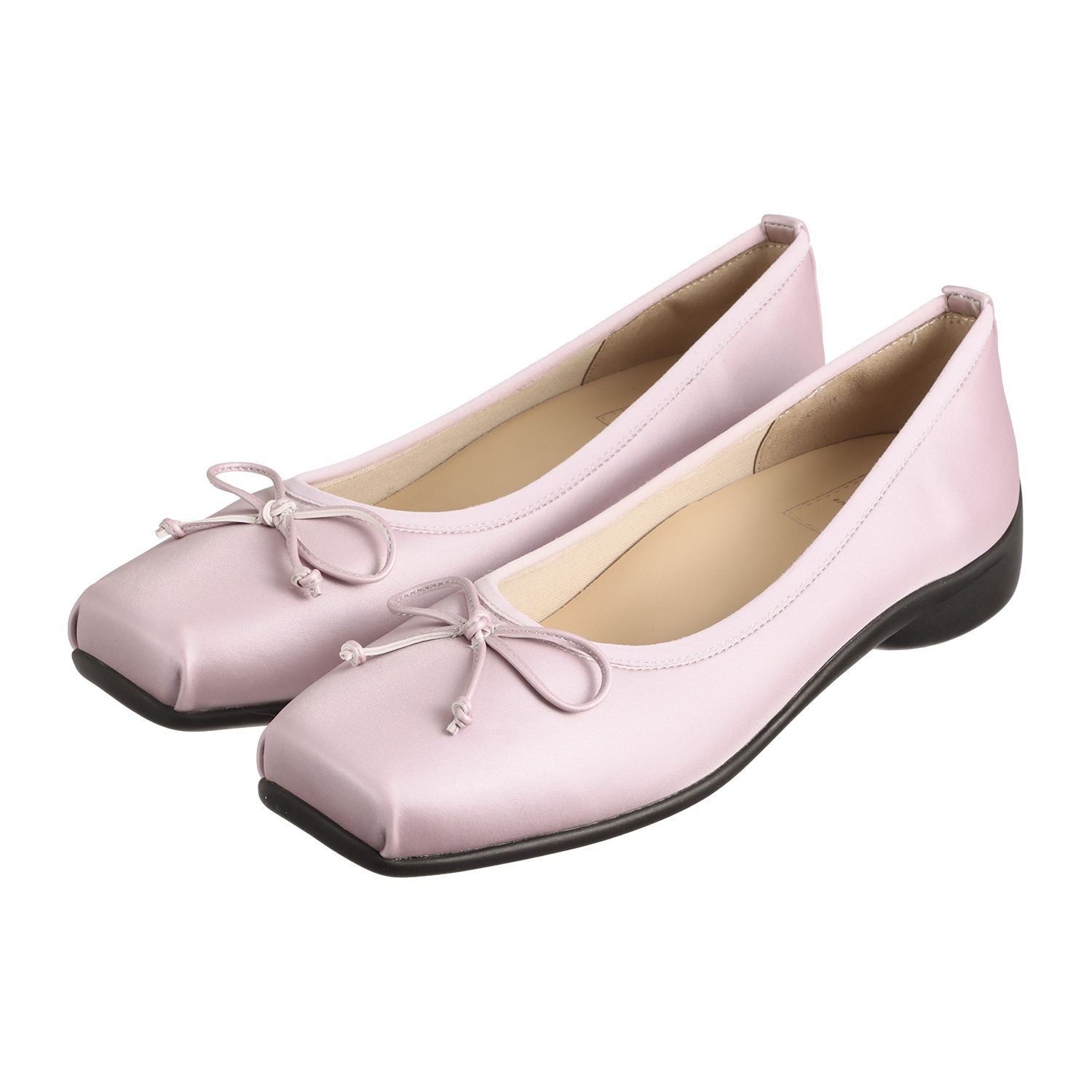 エンチャンテッド 防水　晴雨兼用！ サテン調合成皮革 バレエシューズ