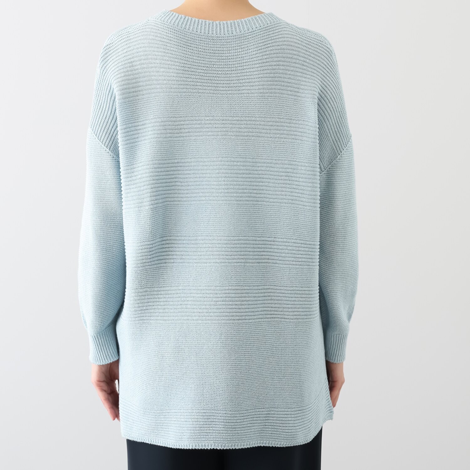 ミスキョウコ 日本製 ゆったりやわらか アイフォール ニットプルオーバー
