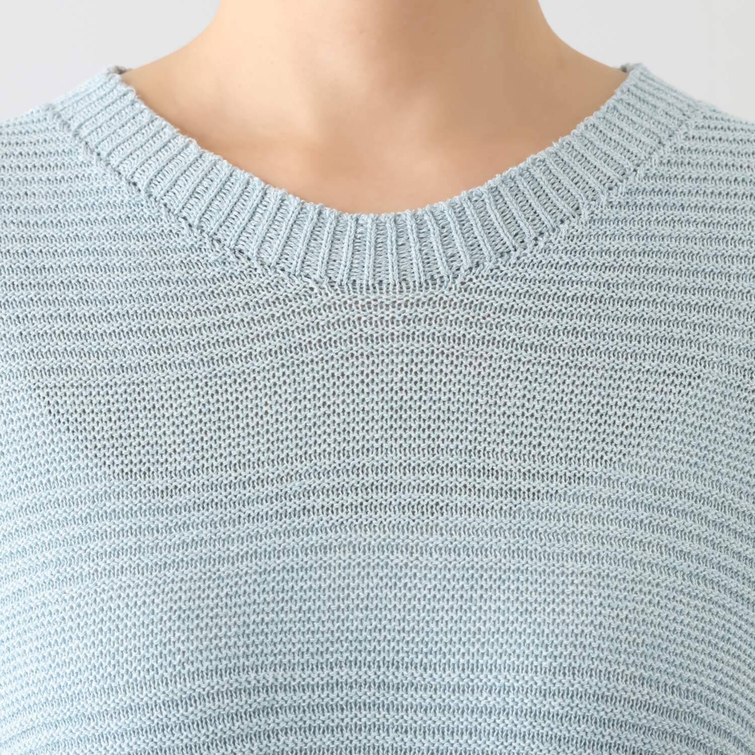 ミスキョウコ 日本製 ゆったりやわらか アイフォール ニットプルオーバー