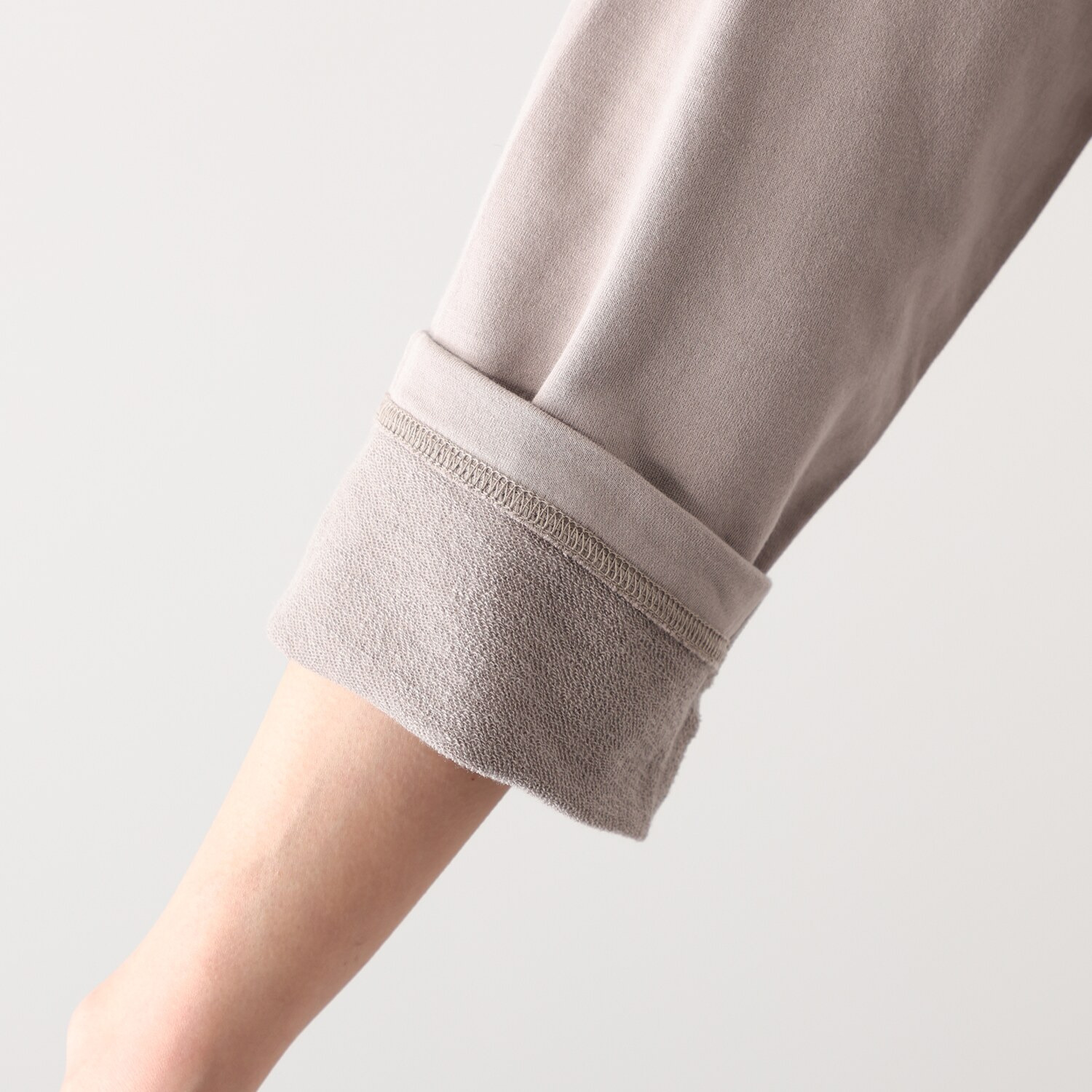 シロヤイチガントウキョウ ベルガモ 裏毛 配色ワンピース