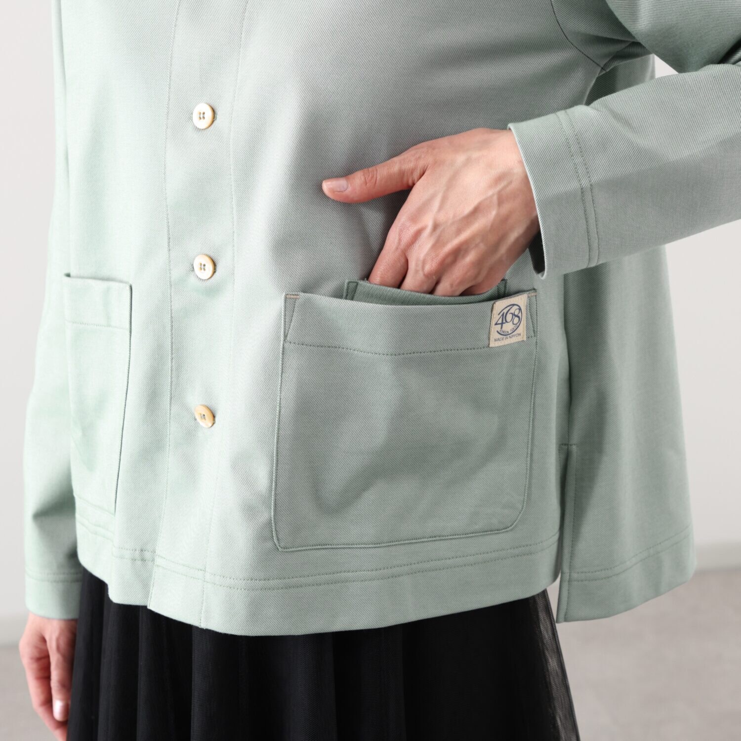 シロヤイチガントウキョウ ベルガモ ツイルジャケット