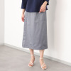 シロヤイチガントウキョウ ベルガモ ツイル ラップ風スカート