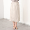 シロヤイチガントウキョウ ベルガモ ツイル ラップ風スカート