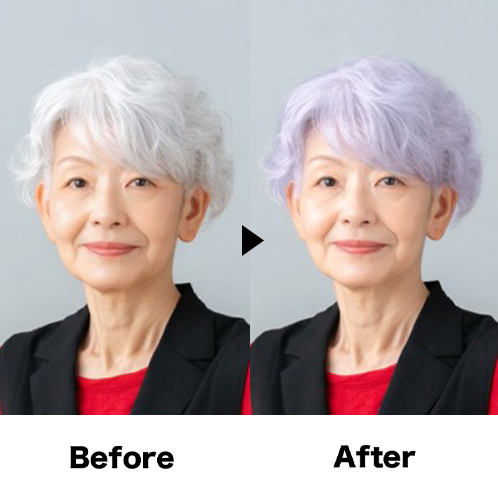 アートネイチャー ３分で簡単白髪染め＆ もっと艶めく髪色長続き ヘアカラー トリートメント　エアリ ＜ラベンダー＞