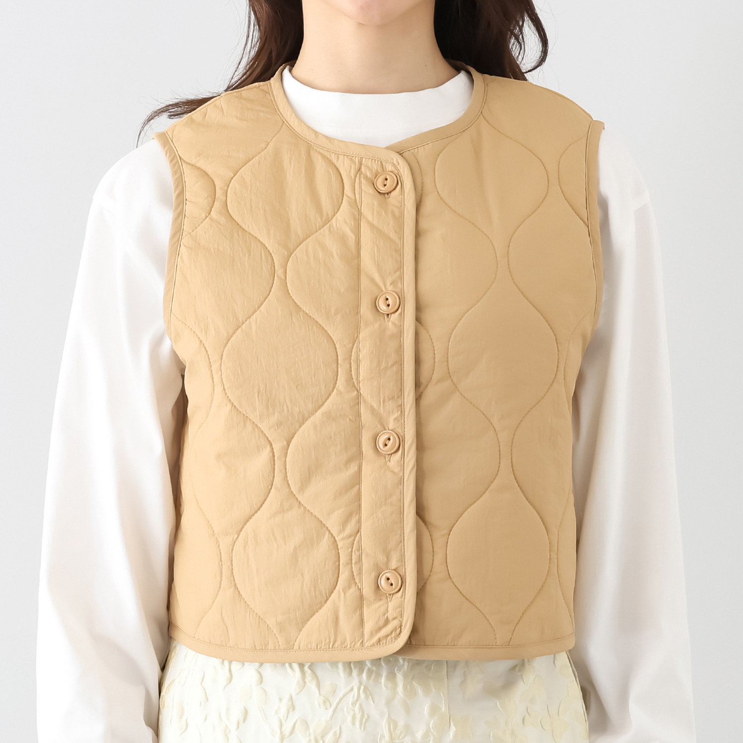 イロプライム コンパクト キルティングベスト