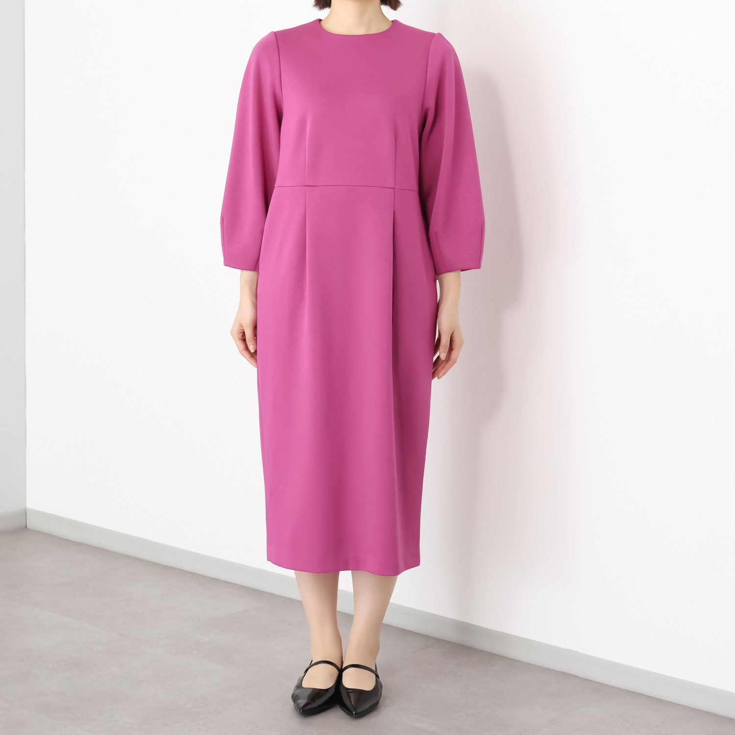 イロプライム 楽ちんきれい見え ナローワンピース