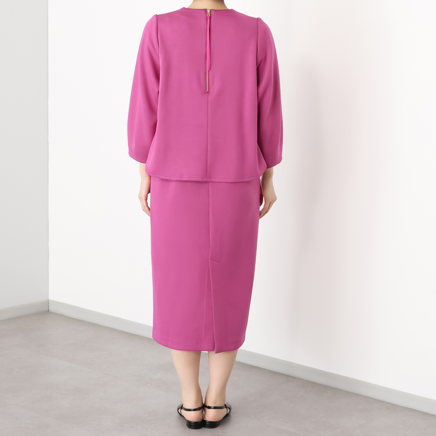 イロプライム 楽ちんきれい見え ナローワンピース