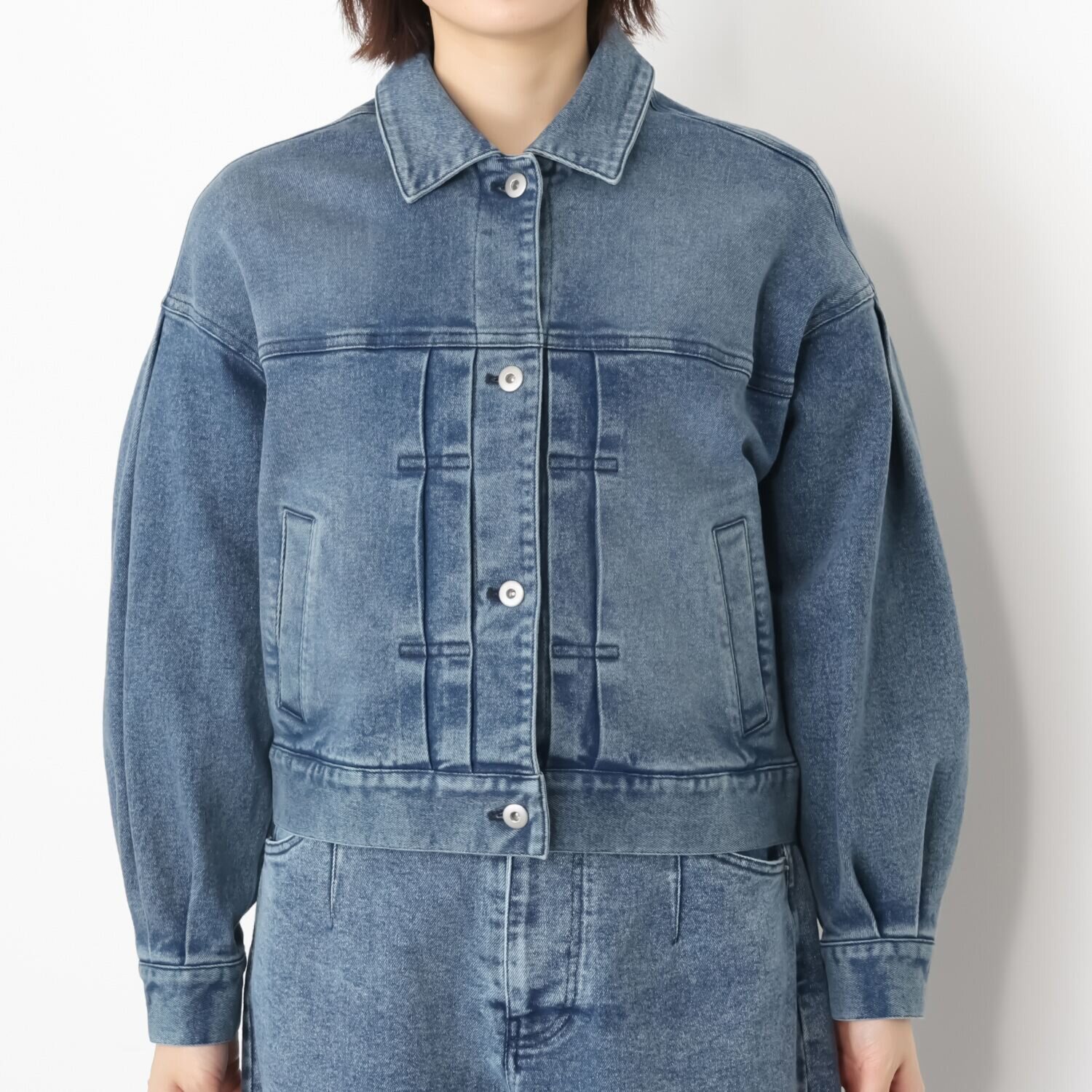 イロプライム 大人の華やか デニムジャケット