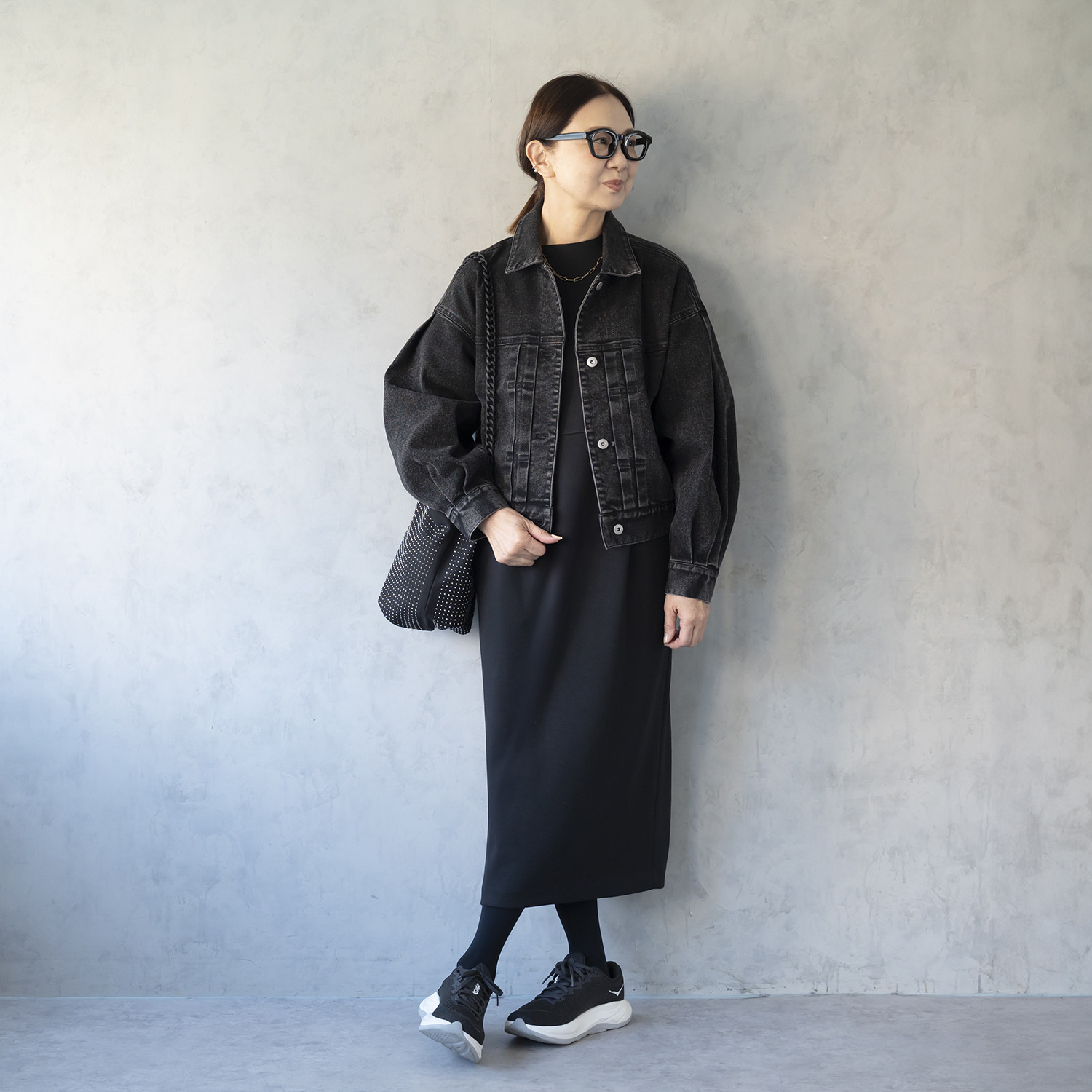 イロプライム 大人の華やか デニムジャケット