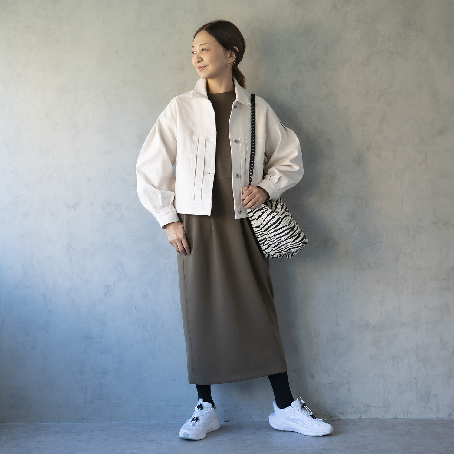 イロプライム 大人の華やか デニムジャケット