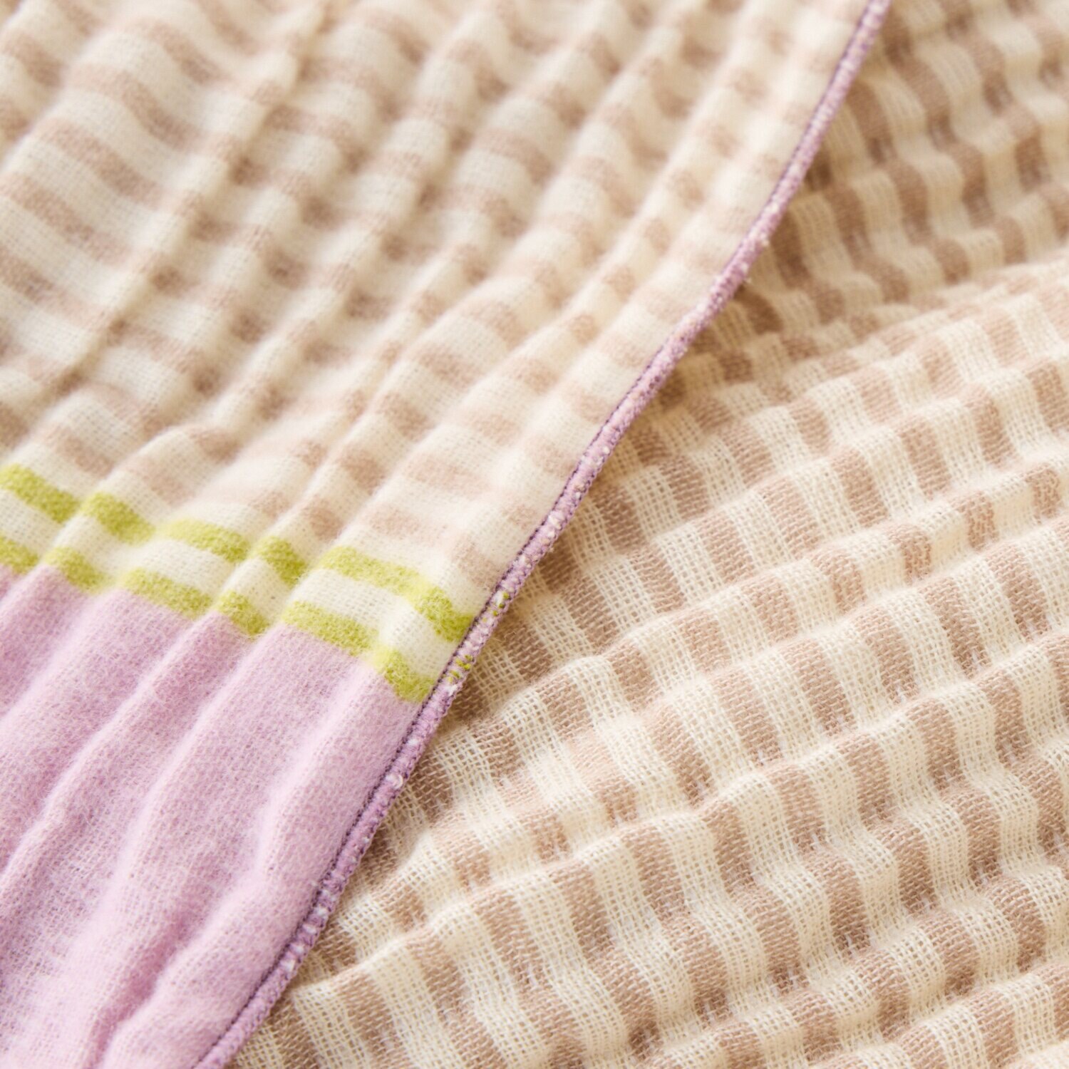 ｎｉｓｈｉｋａｗａ リバーシブルで快適！ くしゅくしゅふわふわ 日本製 インナーパイル コットンケット ＜ハーフ＞