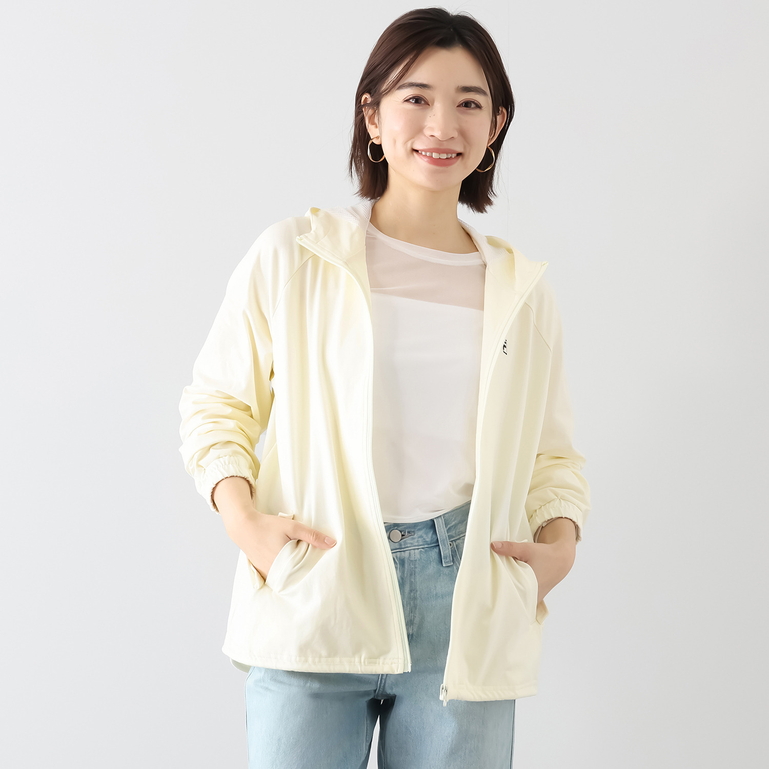 フィラ ＵＶカット・吸水速乾 ラグランスリーブ フルジップパーカー