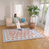 ＥＬＬＥ　ＨＯＭＥ スプリングコレクション シェニールプリントラグ ＜１９０×２４０ｃｍ＞
