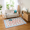 ＥＬＬＥ　ＨＯＭＥ スプリングコレクション シェニールプリントラグ ＜１３０×１９０ｃｍ＞
