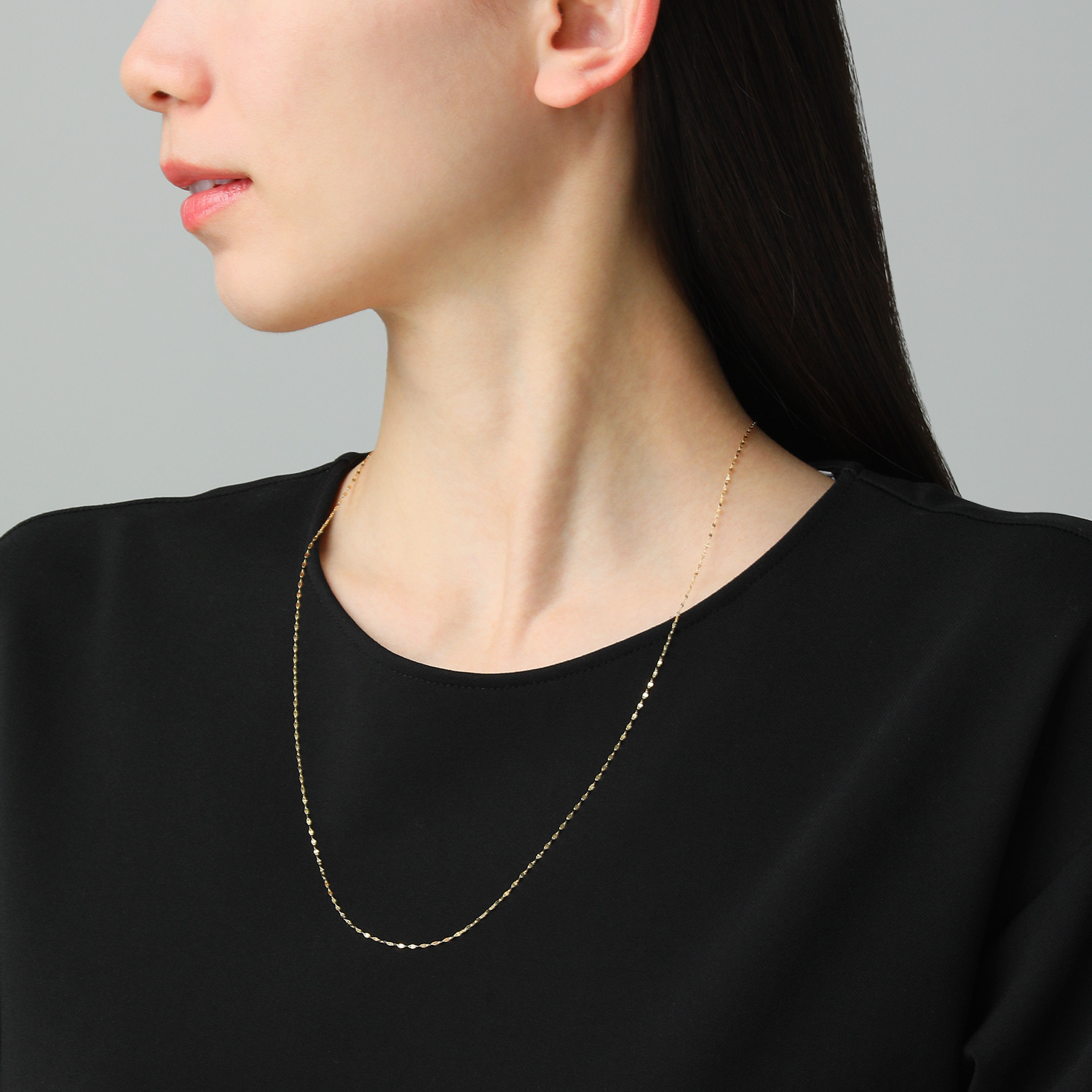 アルテッロ １８Ｋ スターダスト ペタルチェーン ネックレス