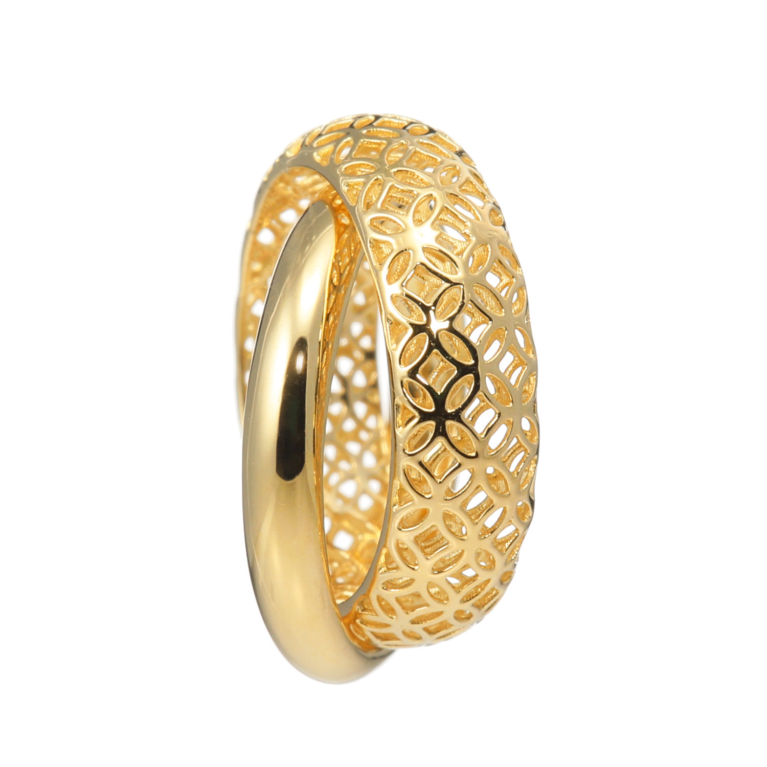 アルテッロ １８Ｋ アレンジができる ダブルサークルデザイン ペンダントトップ