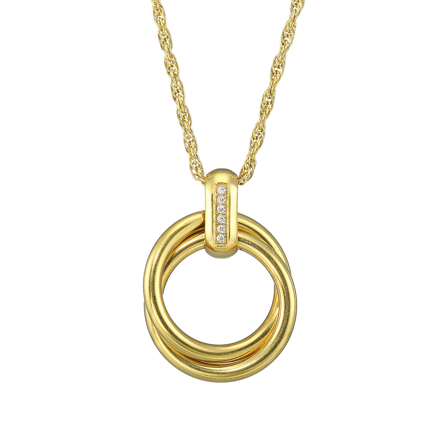 アシエステンレス サージカルステンレス ＣＺ エターナルサークル ペンダント