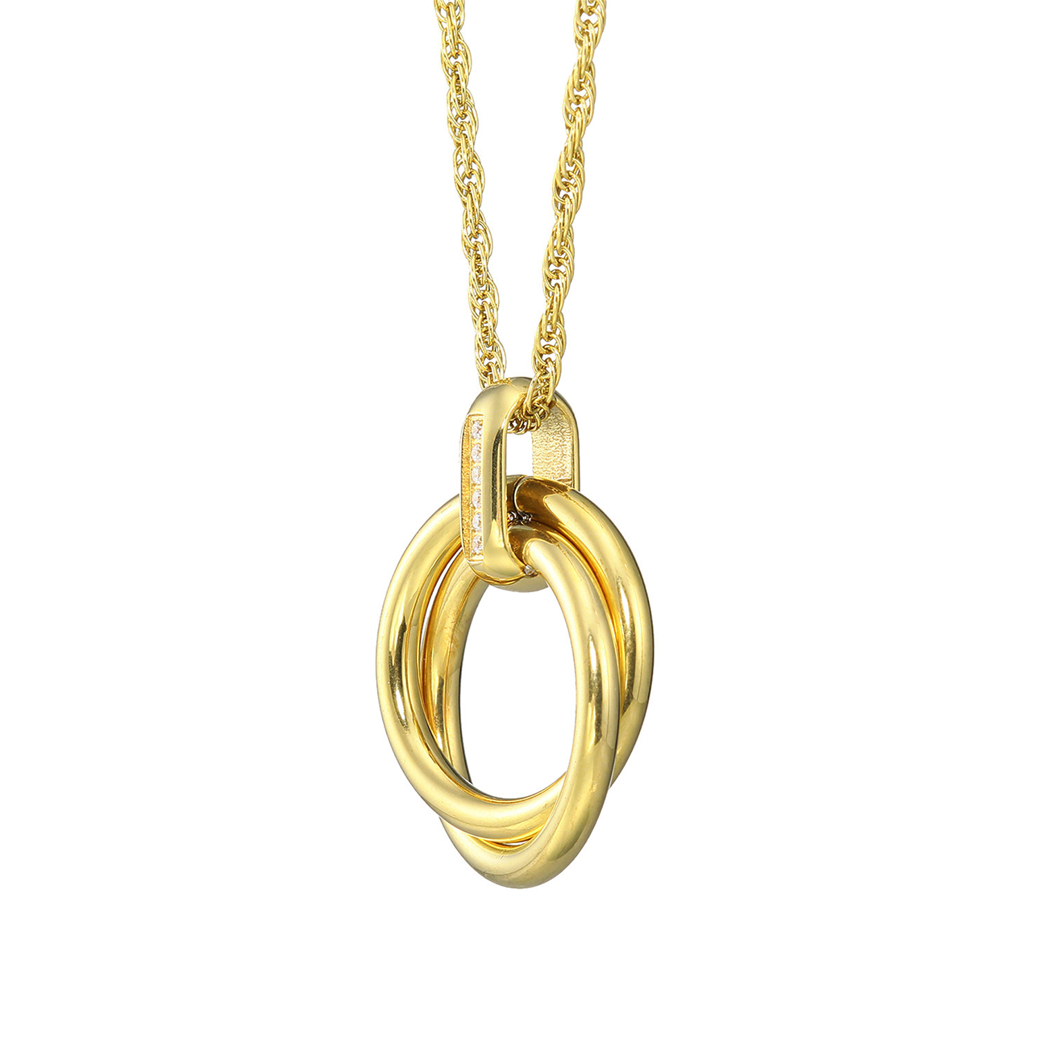 アシエステンレス サージカルステンレス ＣＺ エターナルサークル ペンダント