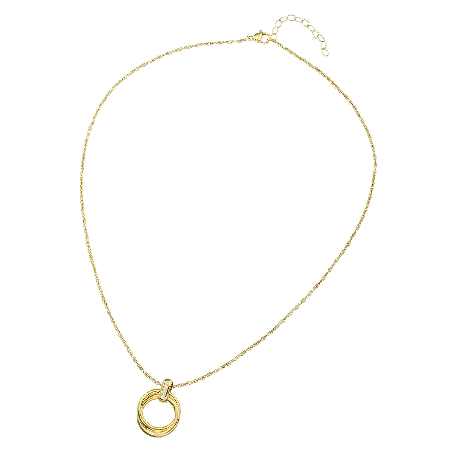 アシエステンレス サージカルステンレス ＣＺ エターナルサークル ペンダント