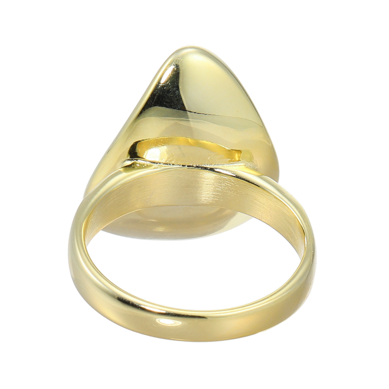 アシエステンレス サージカルステンレス プレシオサ社製 クリスタルガラス デザインリング