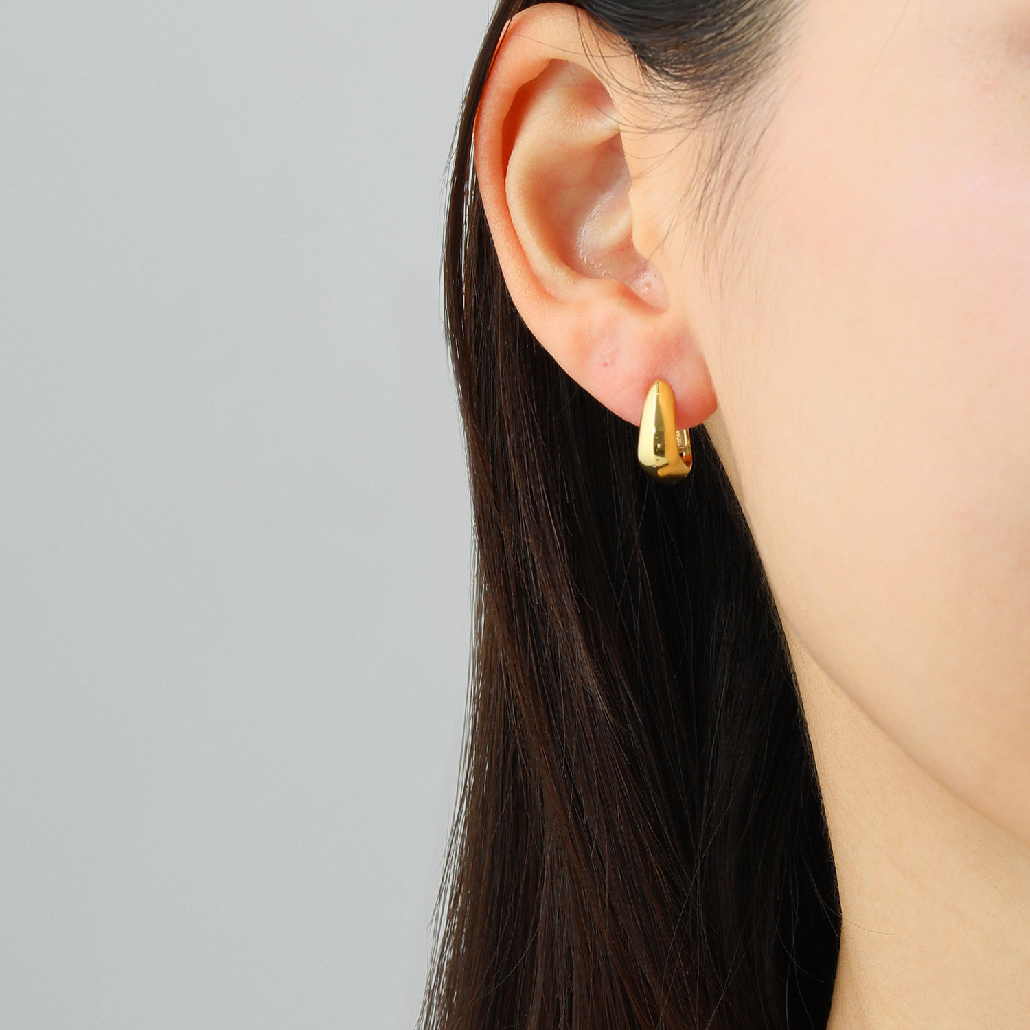 アシエステンレス サージカルステンレス ボリューム フープピアス