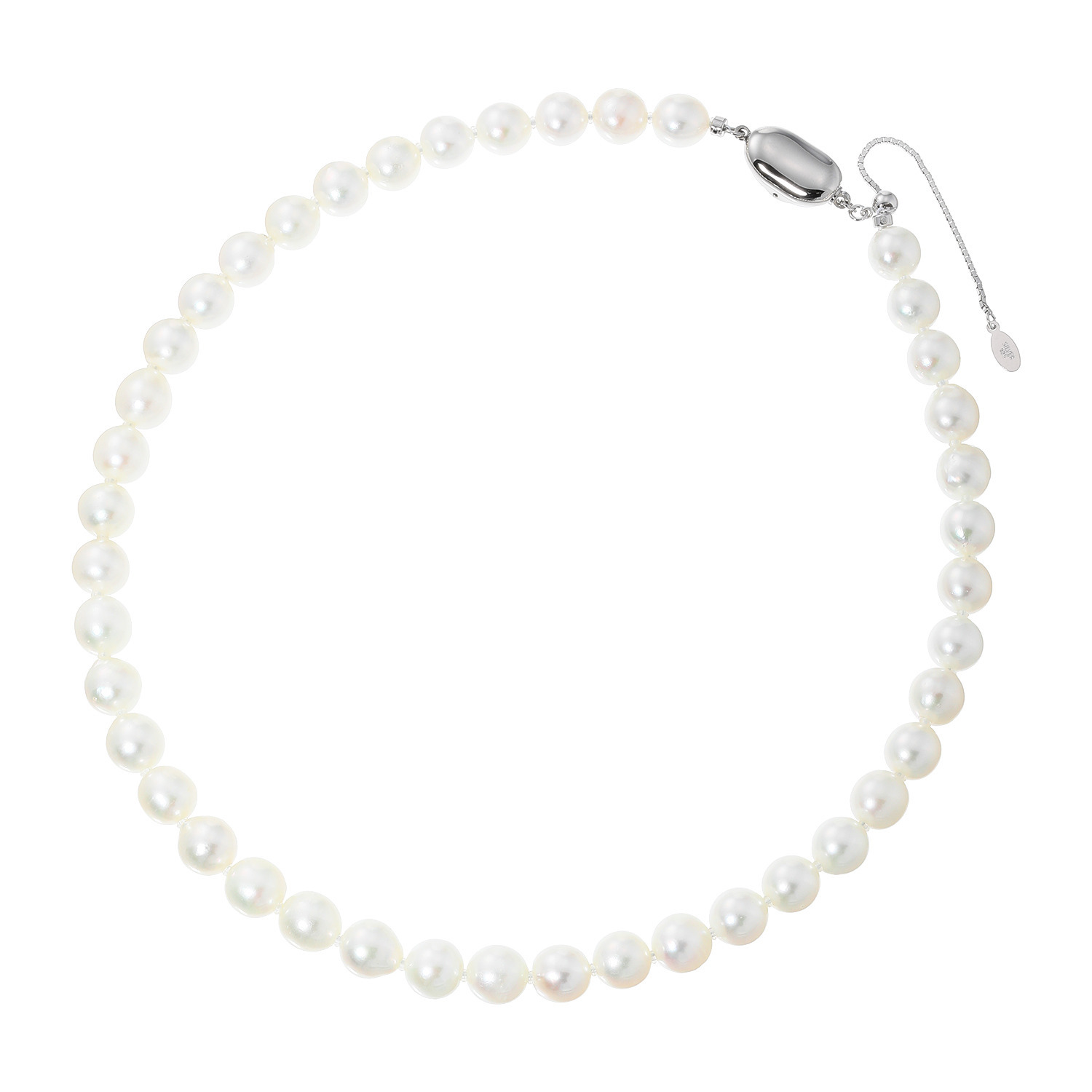 パール　ユリマ 宇和島産 無調色越物 ８ｍｍＵＰ 大玉アコヤパール ネックレス