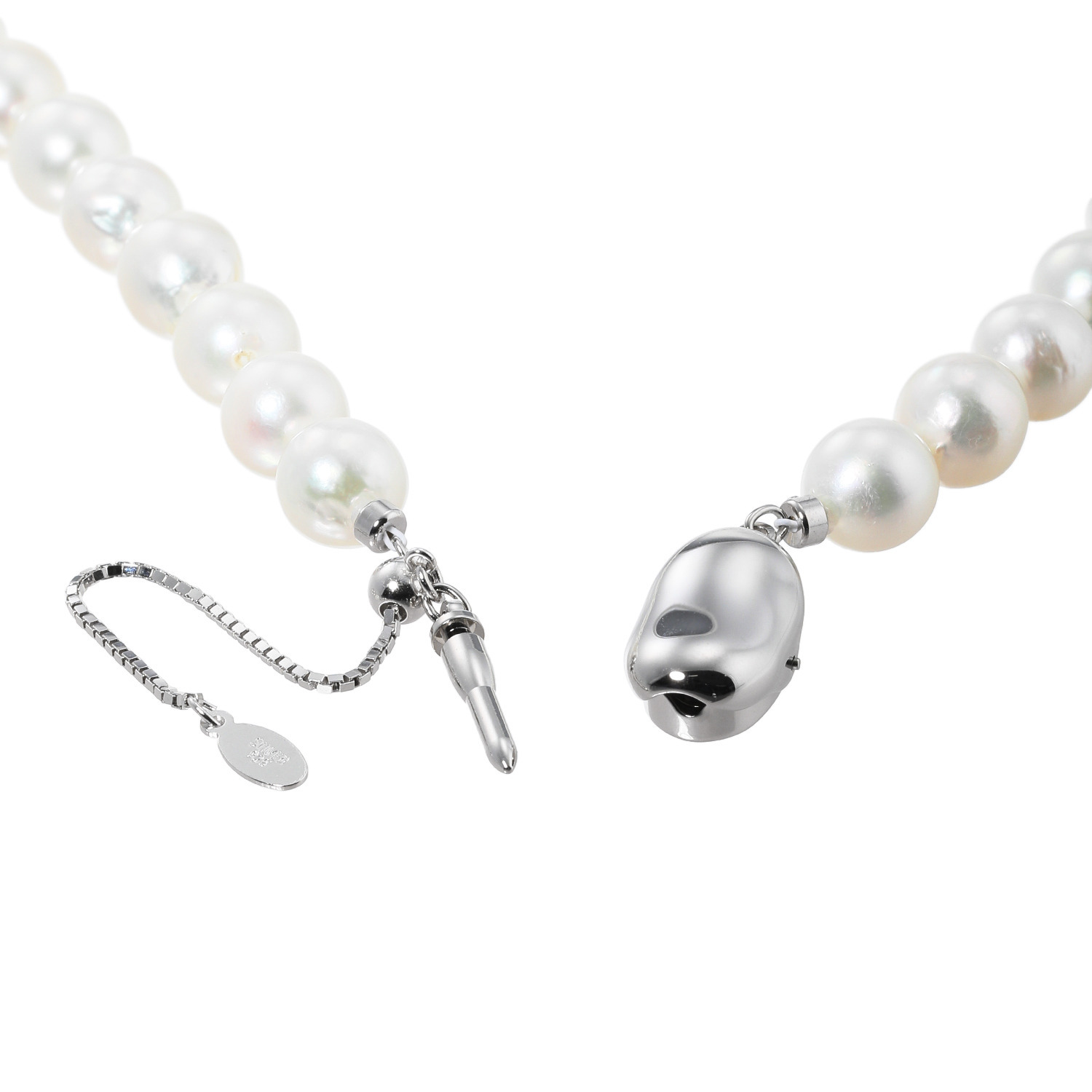 パール　ユリマ 宇和島産 無調色越物 ８ｍｍＵＰ 大玉アコヤパール ネックレス