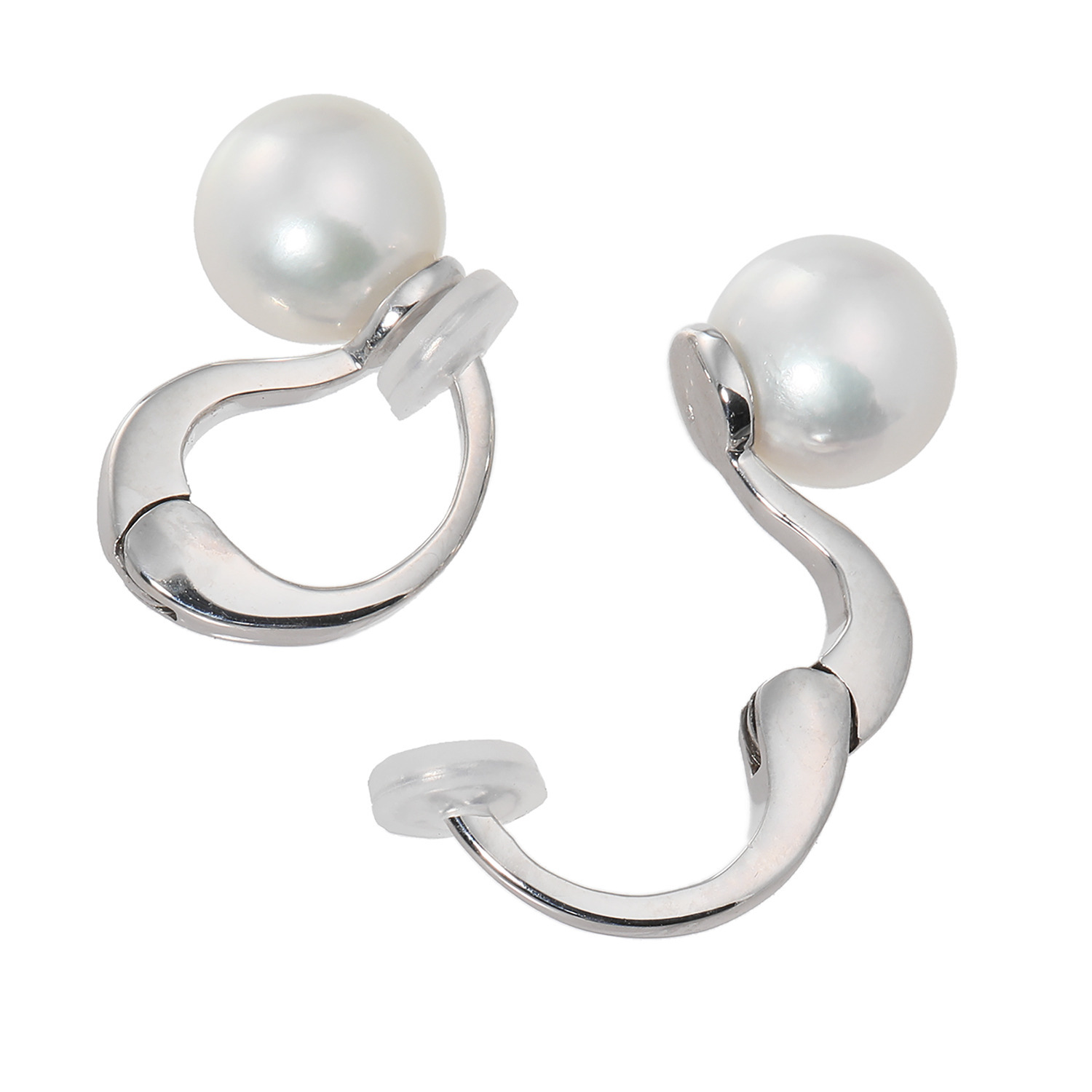 パール　ユリマ 宇和島産 無調色越物 ８ｍｍＵＰ 大玉アコヤパール イヤリング／ピアス