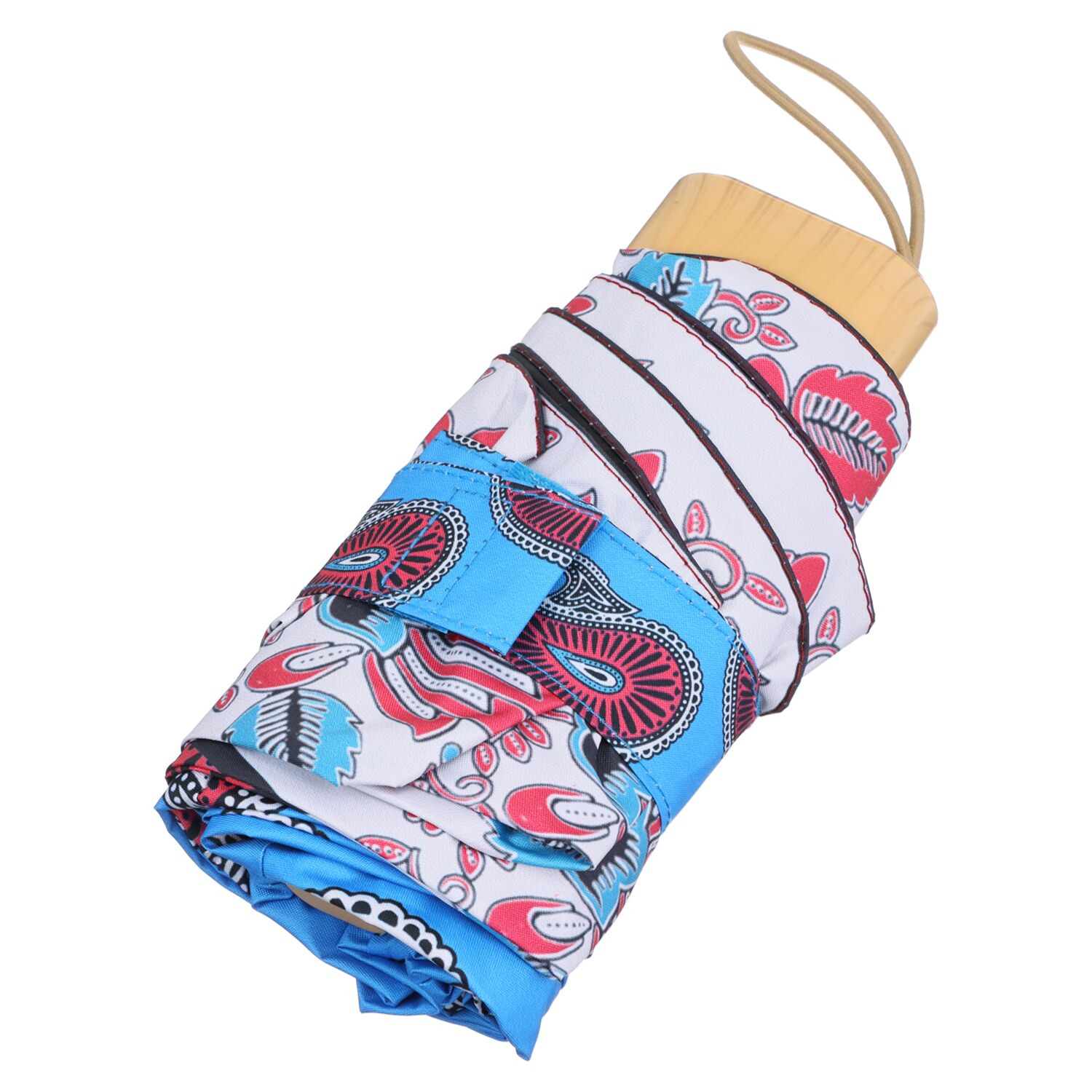 ノットヨット かわいいプリント柄 晴雨兼用 折りたたみ傘