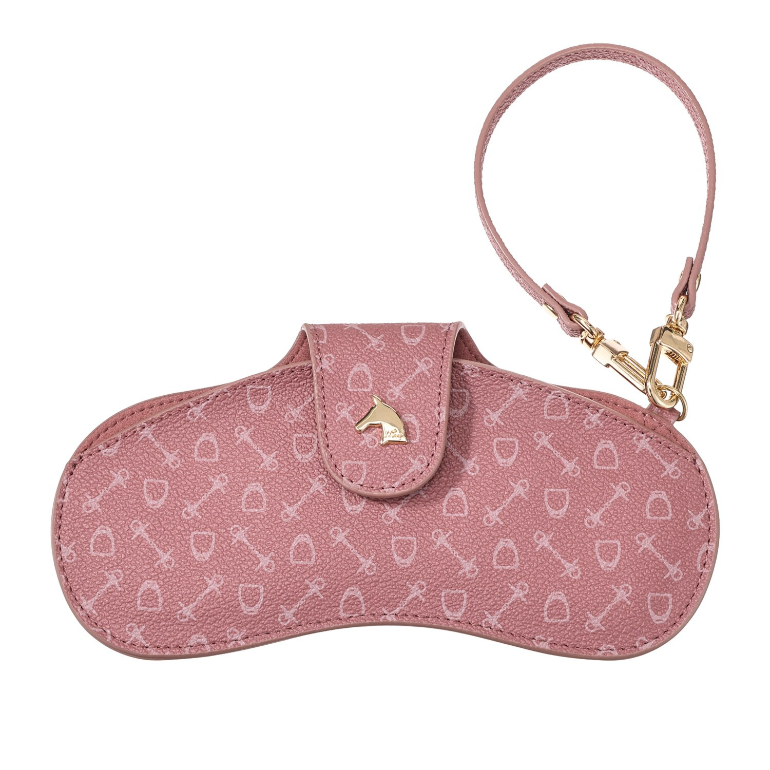 ホワイ “ハーネスプリント” ストラップ付 メガネケース