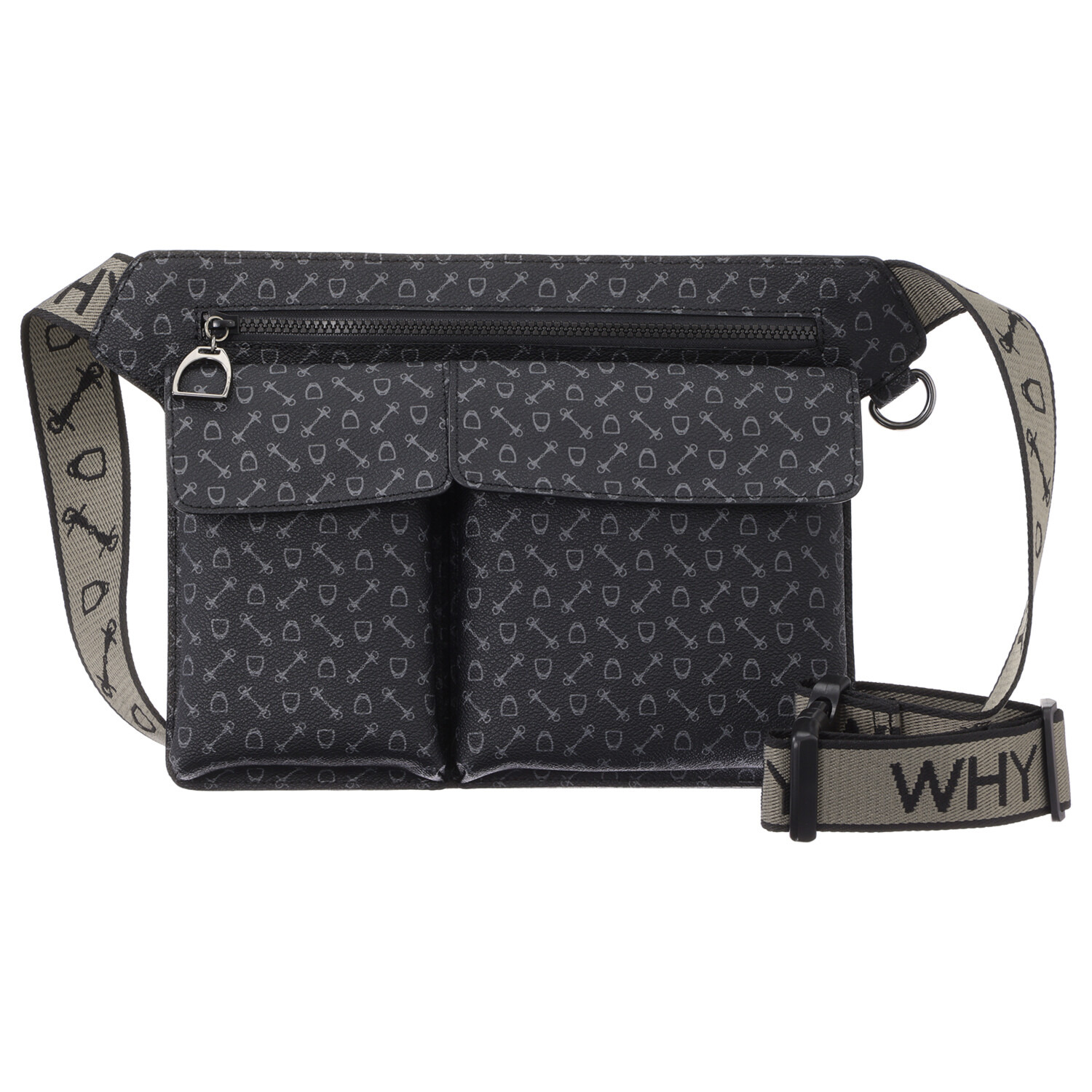 ホワイ “ハーネスプリント” ボディバッグ