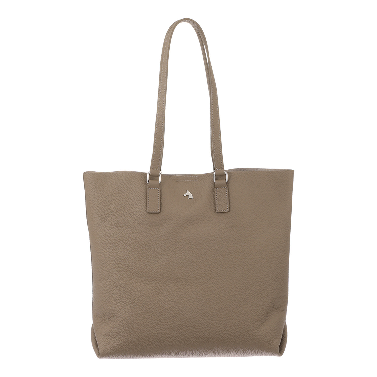 ホワイ マルチに使える！ 牛革シュリンク型押し ２ウェイトートバッグ ＜バッグインバッグ付＞