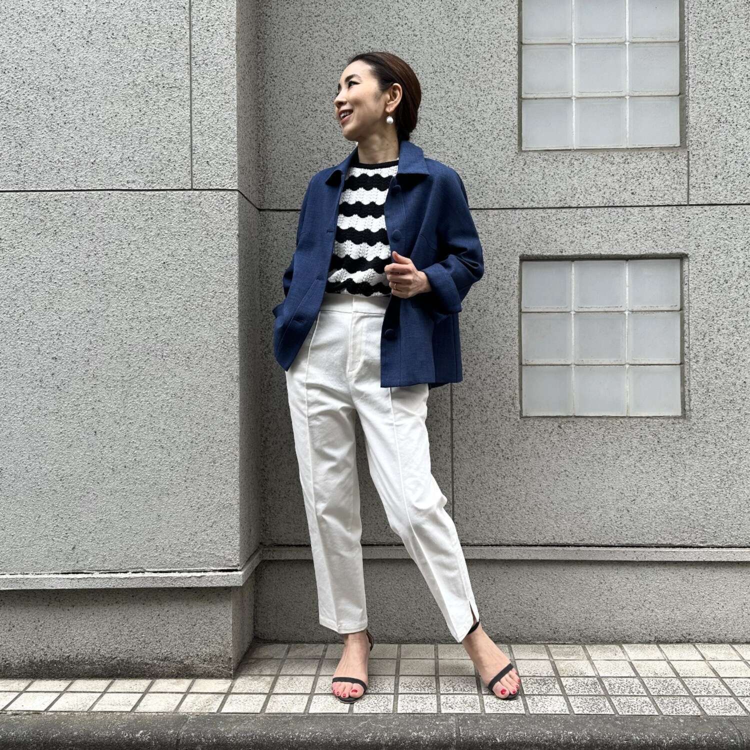 タマミ　ワタナベ テーパードシルエット スウィンギーパンツ