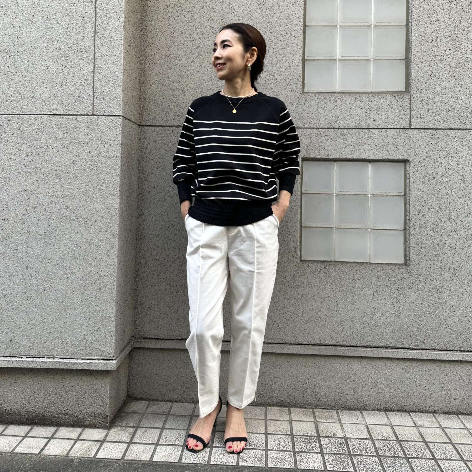 タマミ　ワタナベ テーパードシルエット スウィンギーパンツ