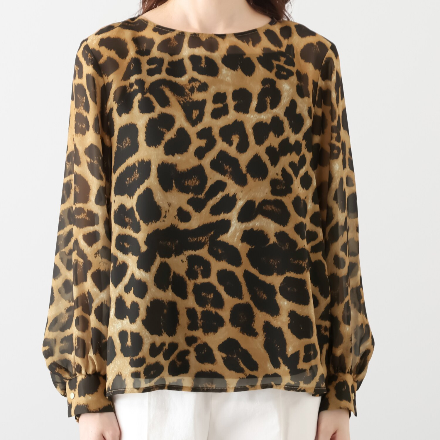 タマミ　ワタナベ インナー付 シアーブラウス “エールクレール”